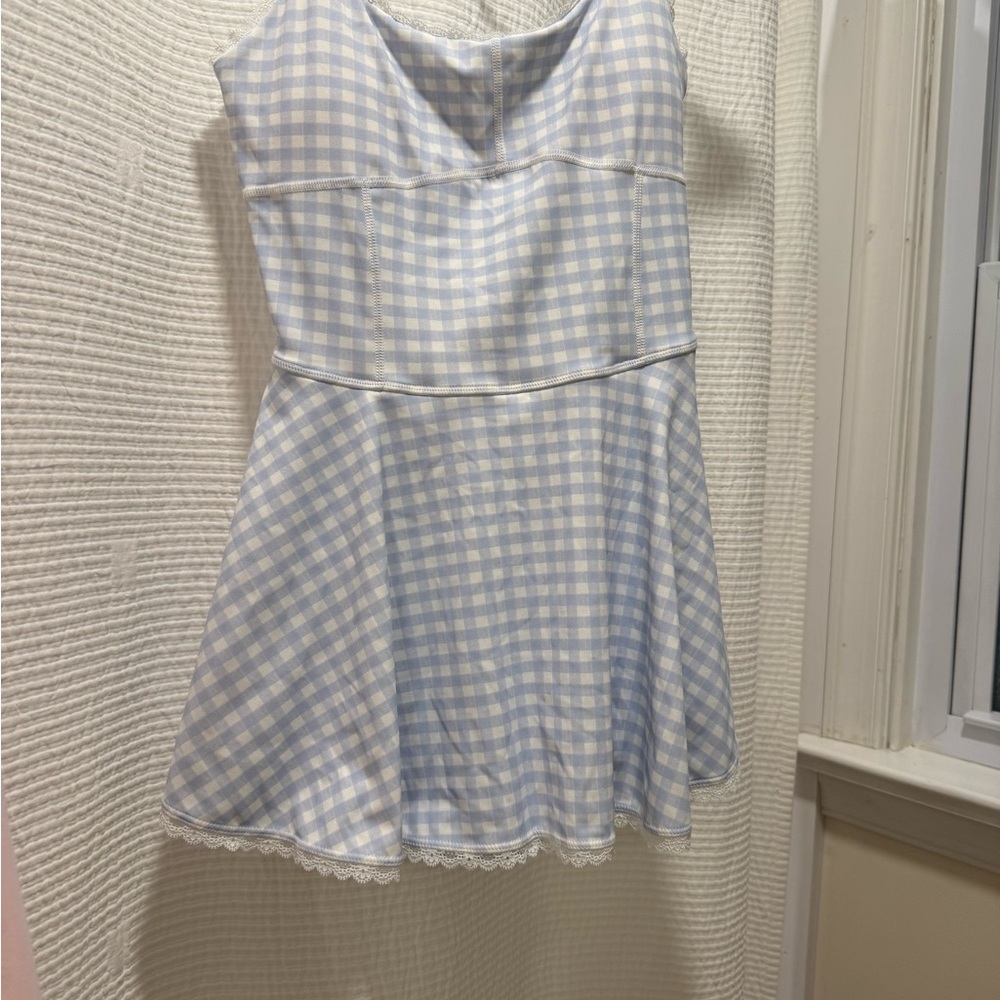 Loveshackfancy gingham workout dress
